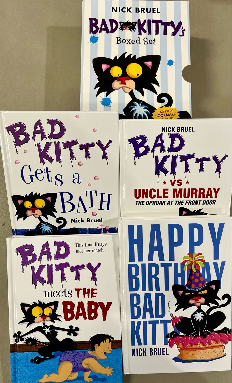 Bad Kitty Boxed Set by Nick Bruel. 2019. Hardcover (Ch-FIC)