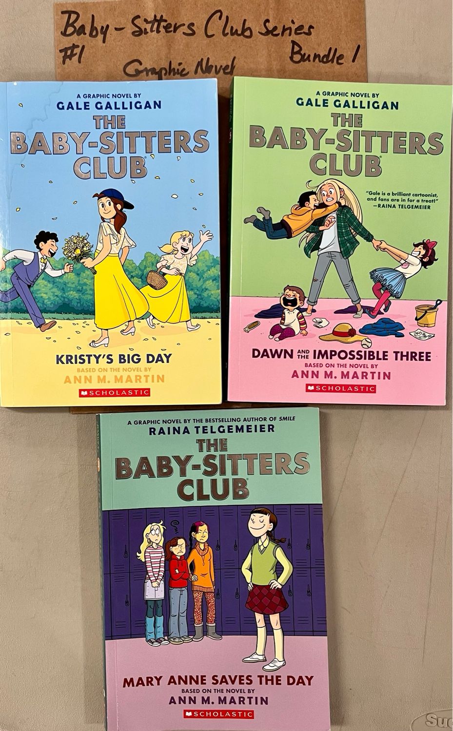 Baby-Sitters Club Series Bundle #1 by Gail Galligan and Raina Telgemeier. Softcover Graphic Novel