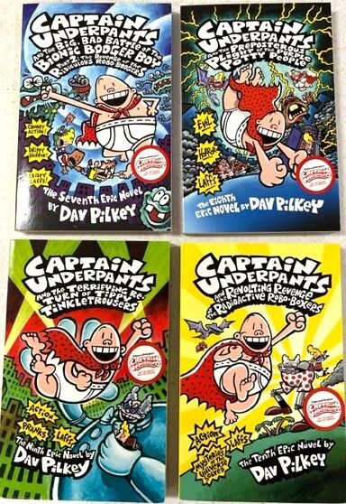 Captain Underpants Bundle #2  by Dav Pilkey. Softcover (Ch-FIC)