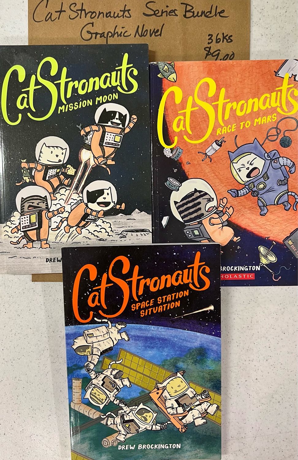 CatStronauts Series Bundle by Drew Brockington. Softcover Graphic Novel (Ch-FIC)