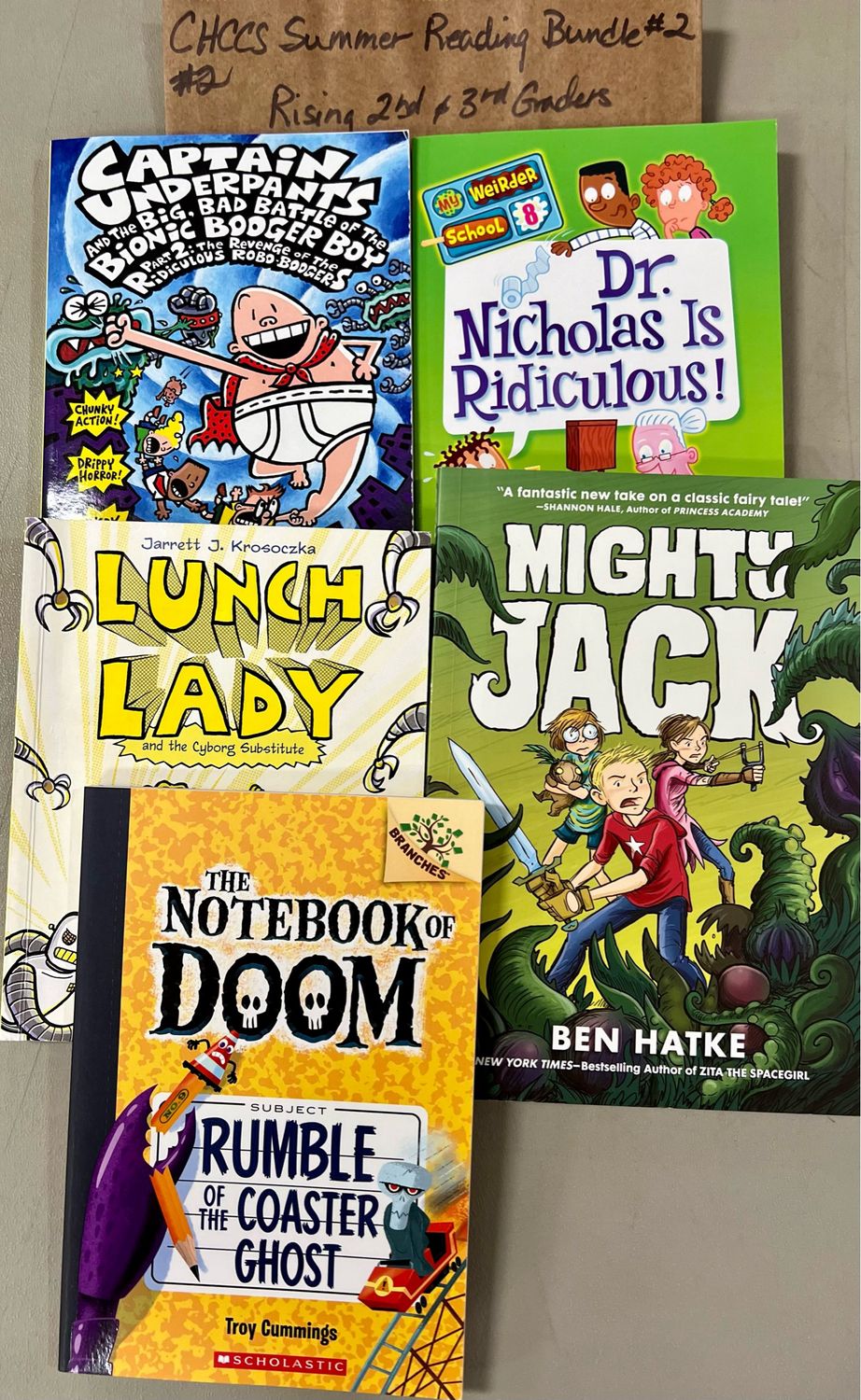 CHCCS Summer Reading List Bundle #2. Rising gr 2-3.  Softcover  (Ch-FIC)