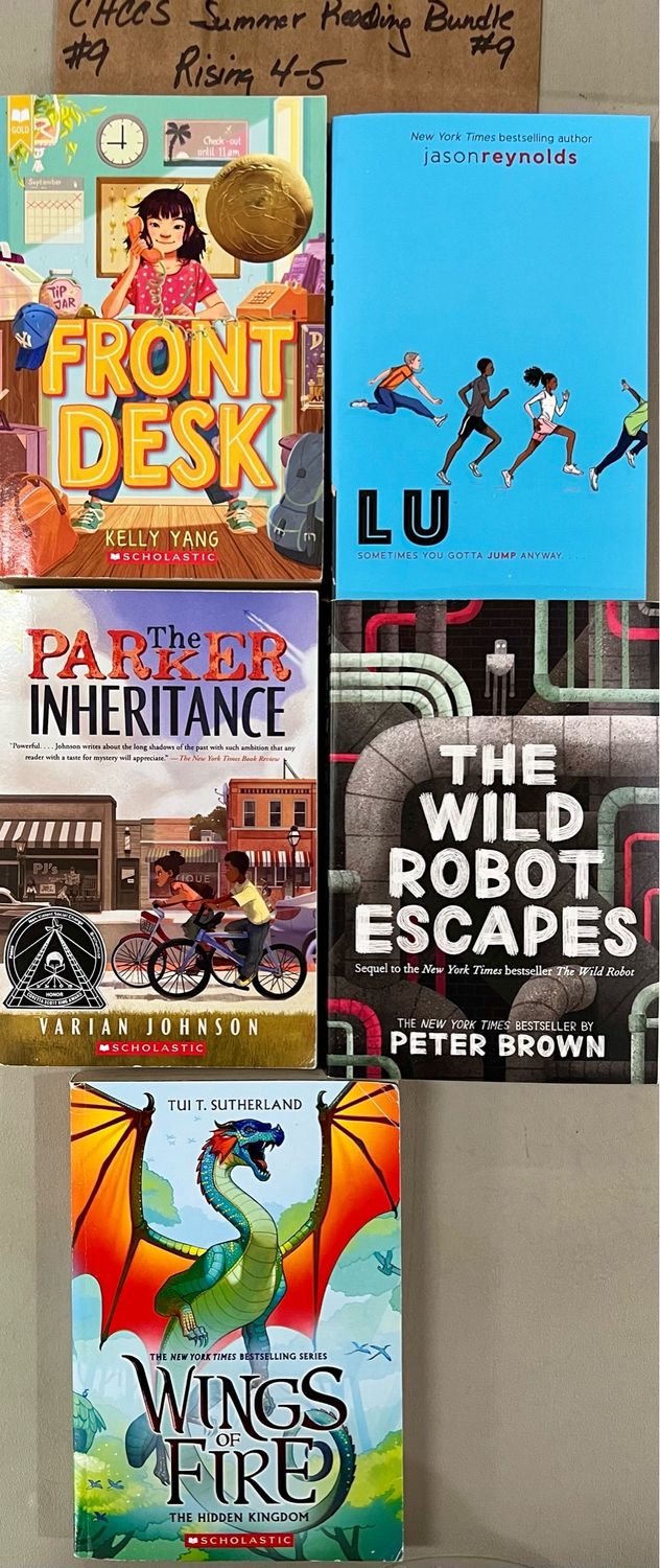 CHCCS Summer Reading List Bundle #9 Rising gr. 4-5 Softcover  (Ch-FIC)