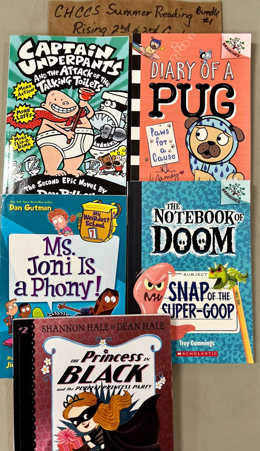 CHCCS Summer Reading List Bundle #1. Rising gr 2 -3. Softcover  (Ch-FIC)