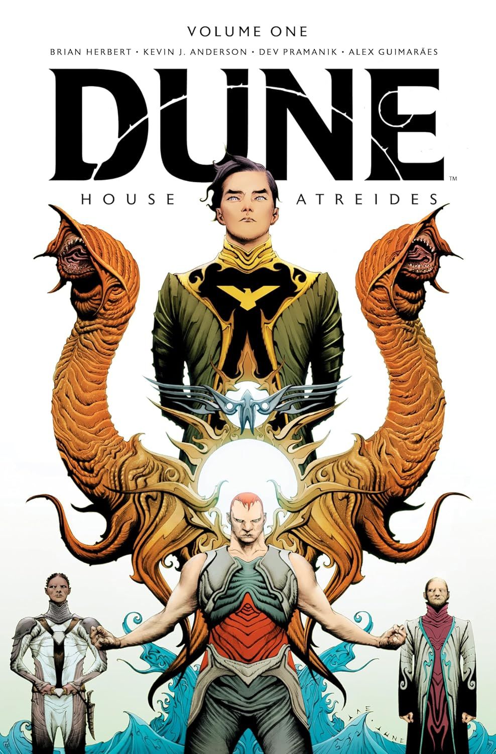 Dune: House Atreides Vol. 1 by Brian Herbert (Creator), Kevin J. Anderson (Creator), Dev Pramanik (Illustrator). 2021 Hardcover Graphic Novel (YA)