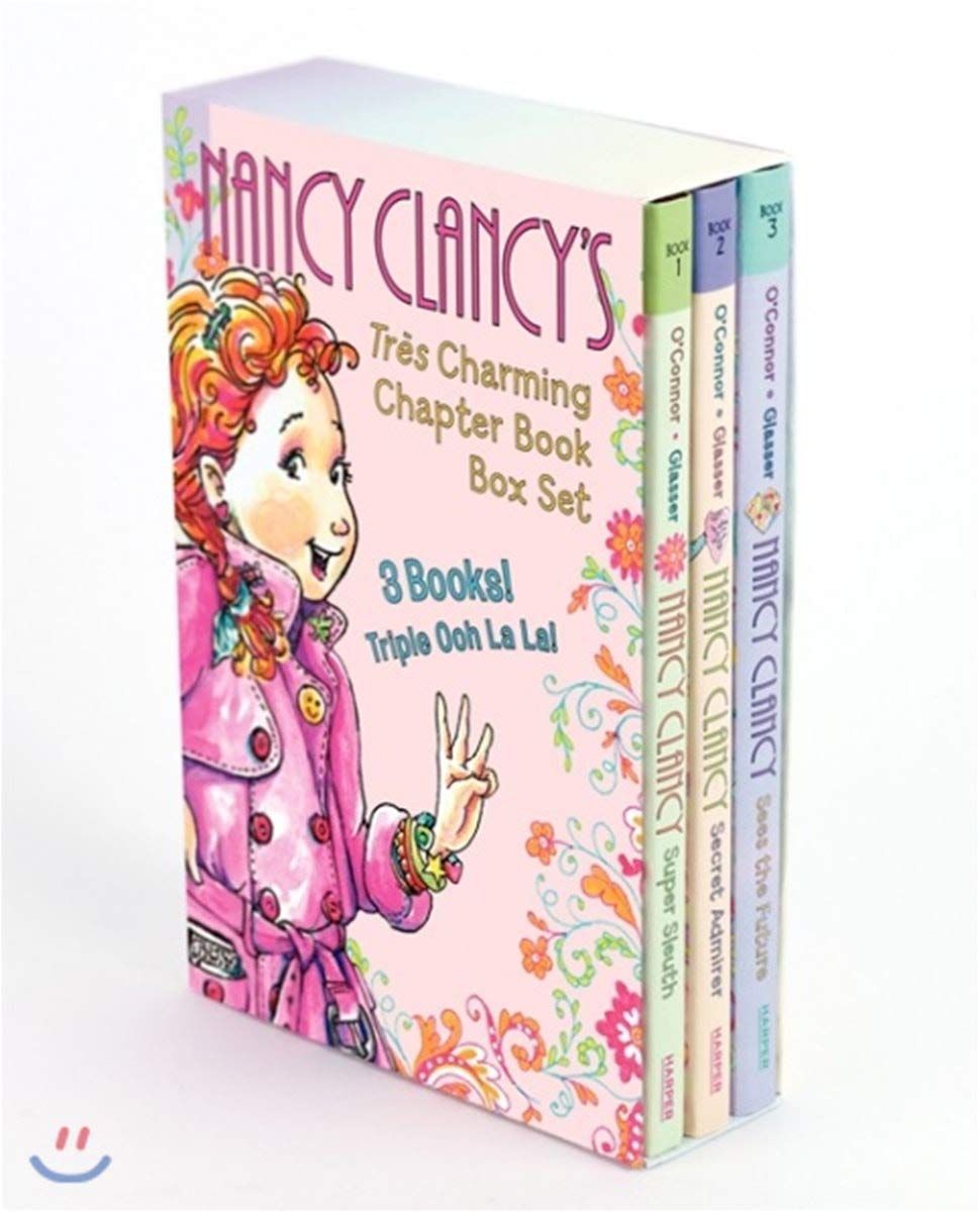 Fancy Nancy: Nancy Clancy's Tres Charming Chapter Book Box Set: Books 1-3 by Jane O'Connor (Author), Robin Preiss Glasser (Illustrator). 2013. Hardcover Boxed Set (Ch-FIC)