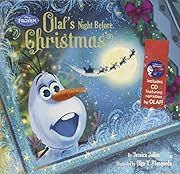 Frozen Olaf's Night Before Christmas Book &amp; CD by Disney Book Group; 2015. Hardcover. (Ch-PIC)