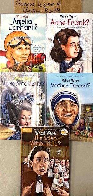 Famous Women in History Bundle #1 (Who Was...Series) Softcover (Ch-NF)
