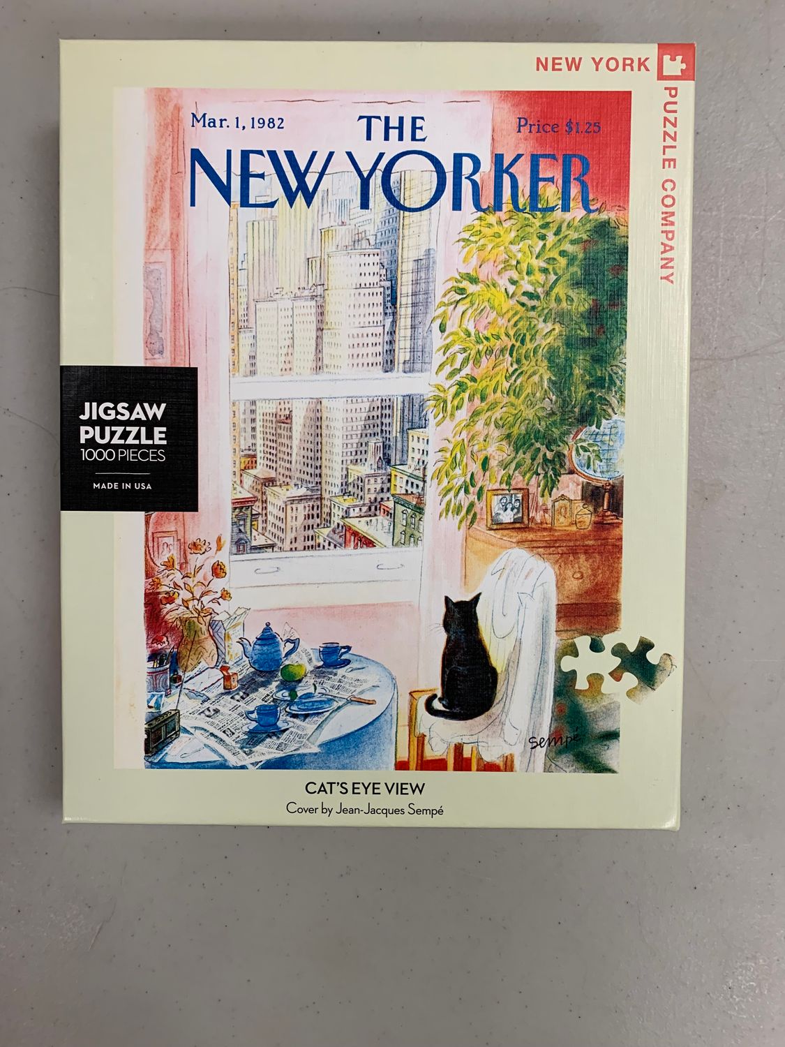 Puzzle - Cat’s Eye View by Jean-Jacques Sempe. The New Yorker (Mar. 1, 1982). 1000 pieces.
