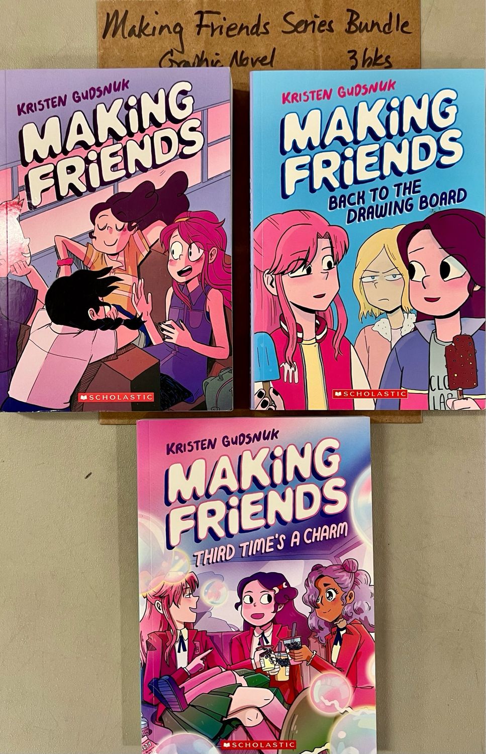 Making Friends Series Bundle by Kristen Gudsnuk.  Graphic Novel Softcover  (Ch-FIC)