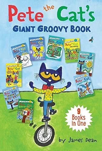 Pete the Cat's Giant Groovy Book by James Dean. 2019. Hardcover (Ch-PIC)