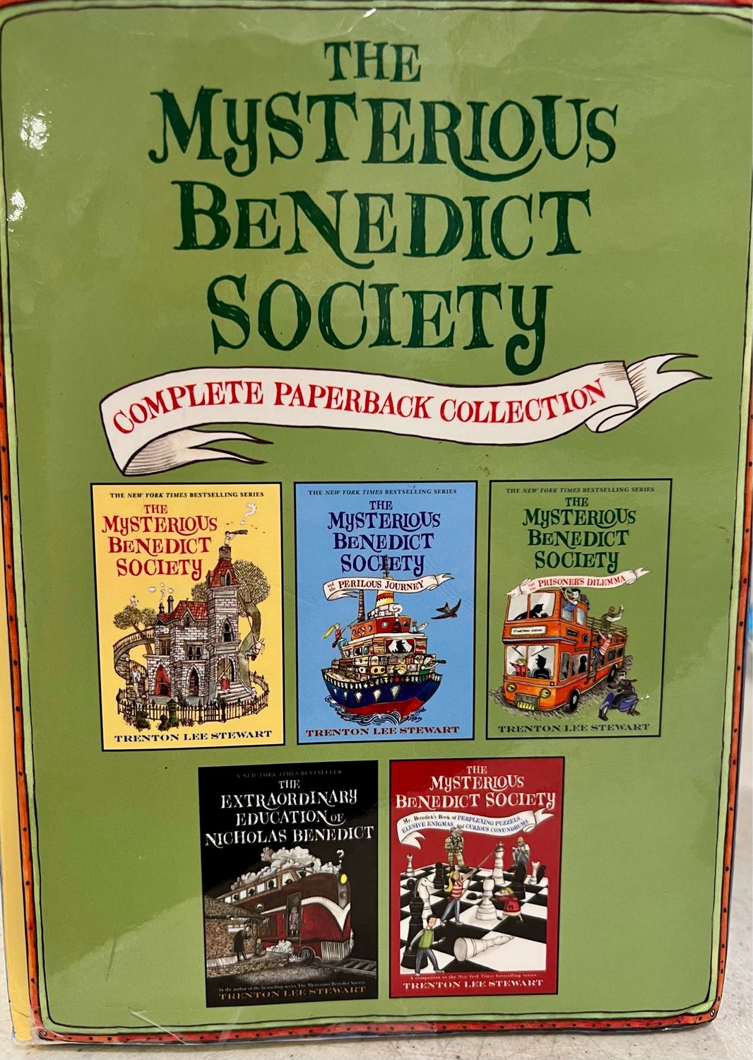 Mysterious Benedict Society Collection By Trenton Lee Stewart. 2017. Softcover Boxed Set (Ch-FIC)