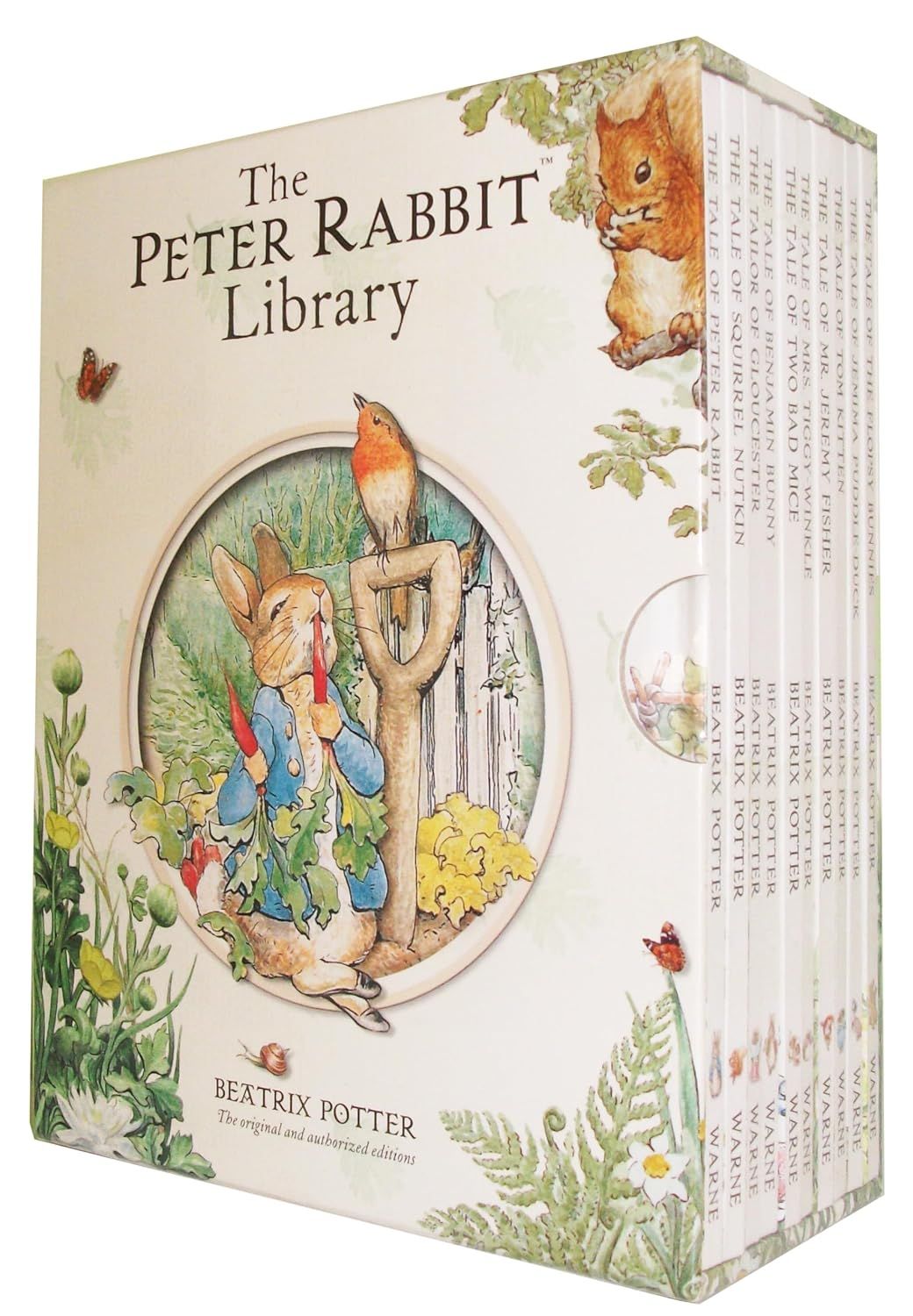Peter Rabbit Library, The (10 Book Set) by Beatrix Potter Hardcover 2013. Hardcover Boxed Set (Ch-PIC)