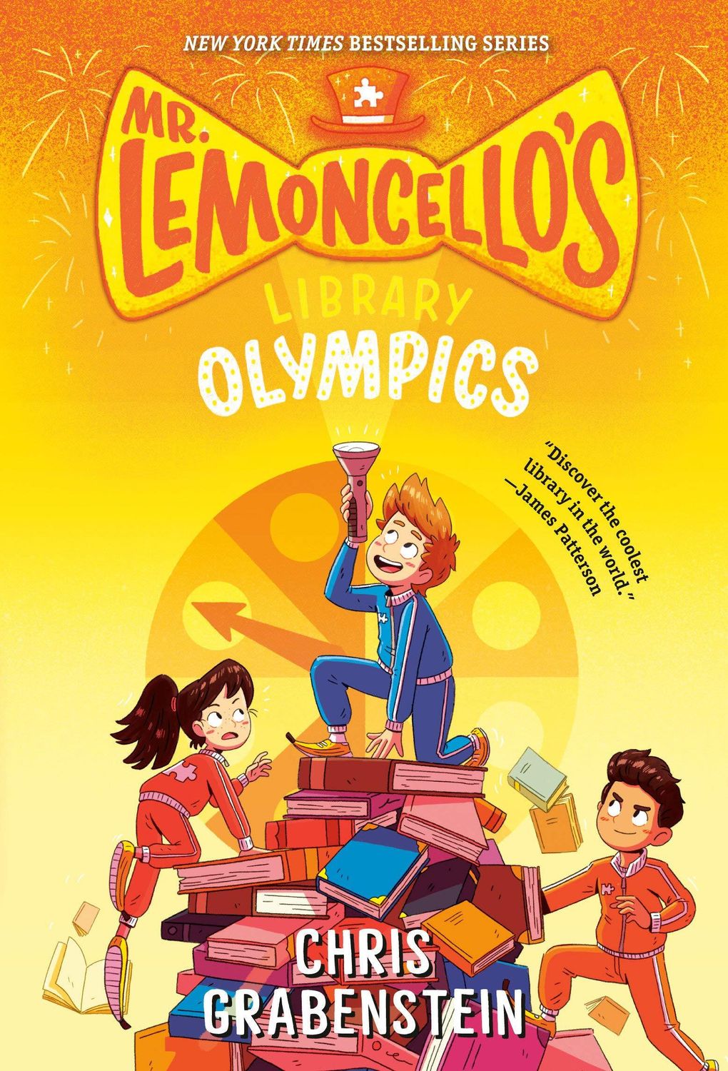 Mr. Lemocello's Library Olympics by Chris Grabenstein. 2016. Hardcover (Ch-FIC)