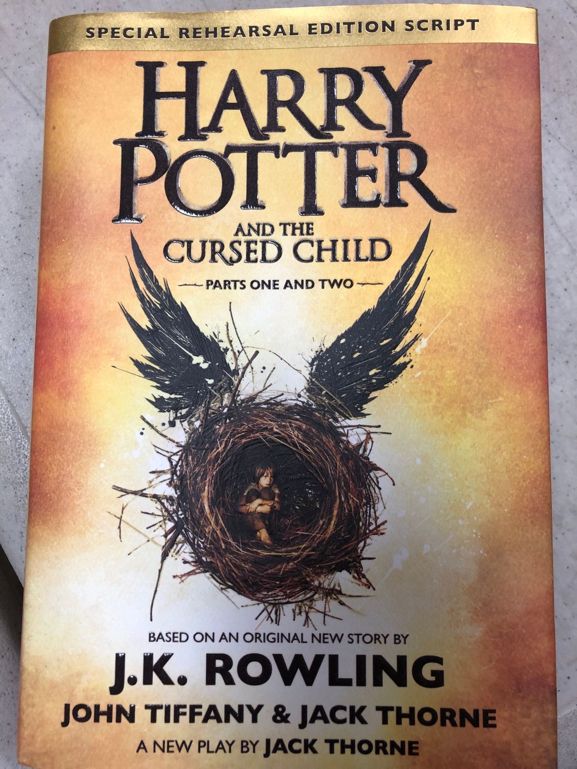 Harry Potter and the Cursed Child by Jack Thorne. 2016. Hardcover. (Ch-FIC)