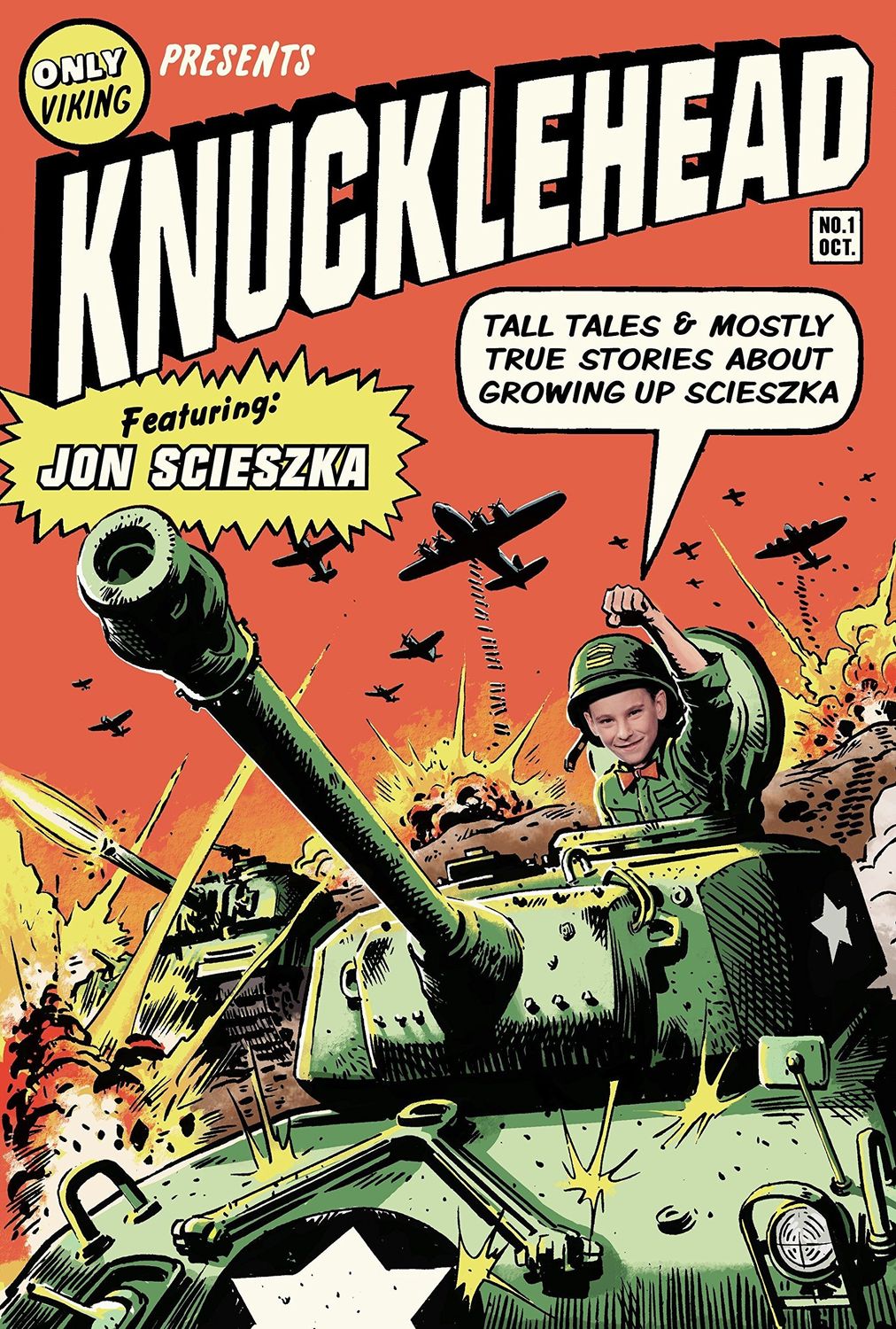 Knucklehead: Tall Tales and Almost True Stories of Growing up Scieszka by Jon Scieszka. 2008. Hardcover (Ch-NF)