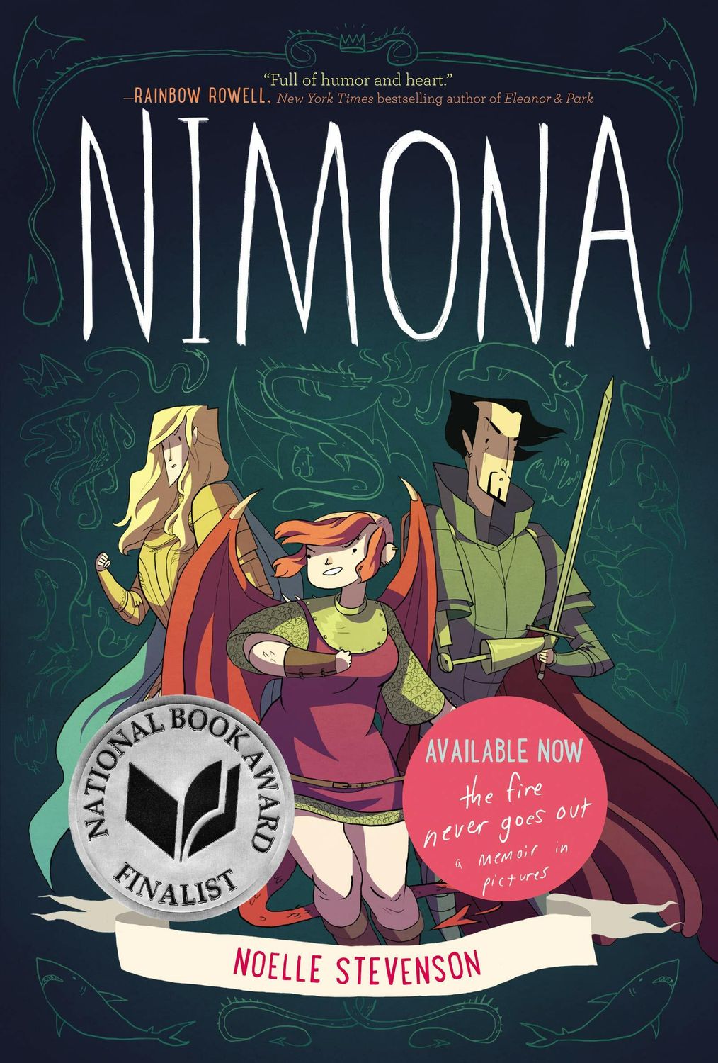 Nimona; by Noelle Stevenson. Graphic Novel. 2015. Softcover (YA)