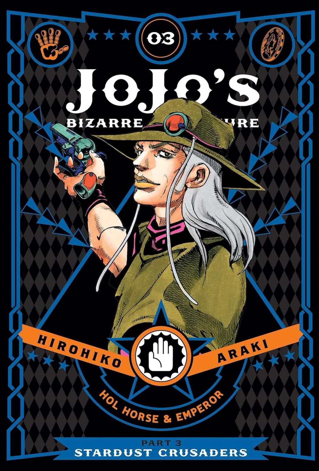 JoJo's Bizarre Adventure: Part 3--Stardust Crusaders, Vol. 3 by Hirohiko Araki. 2017 Graphic Novel Hardcover (YA)