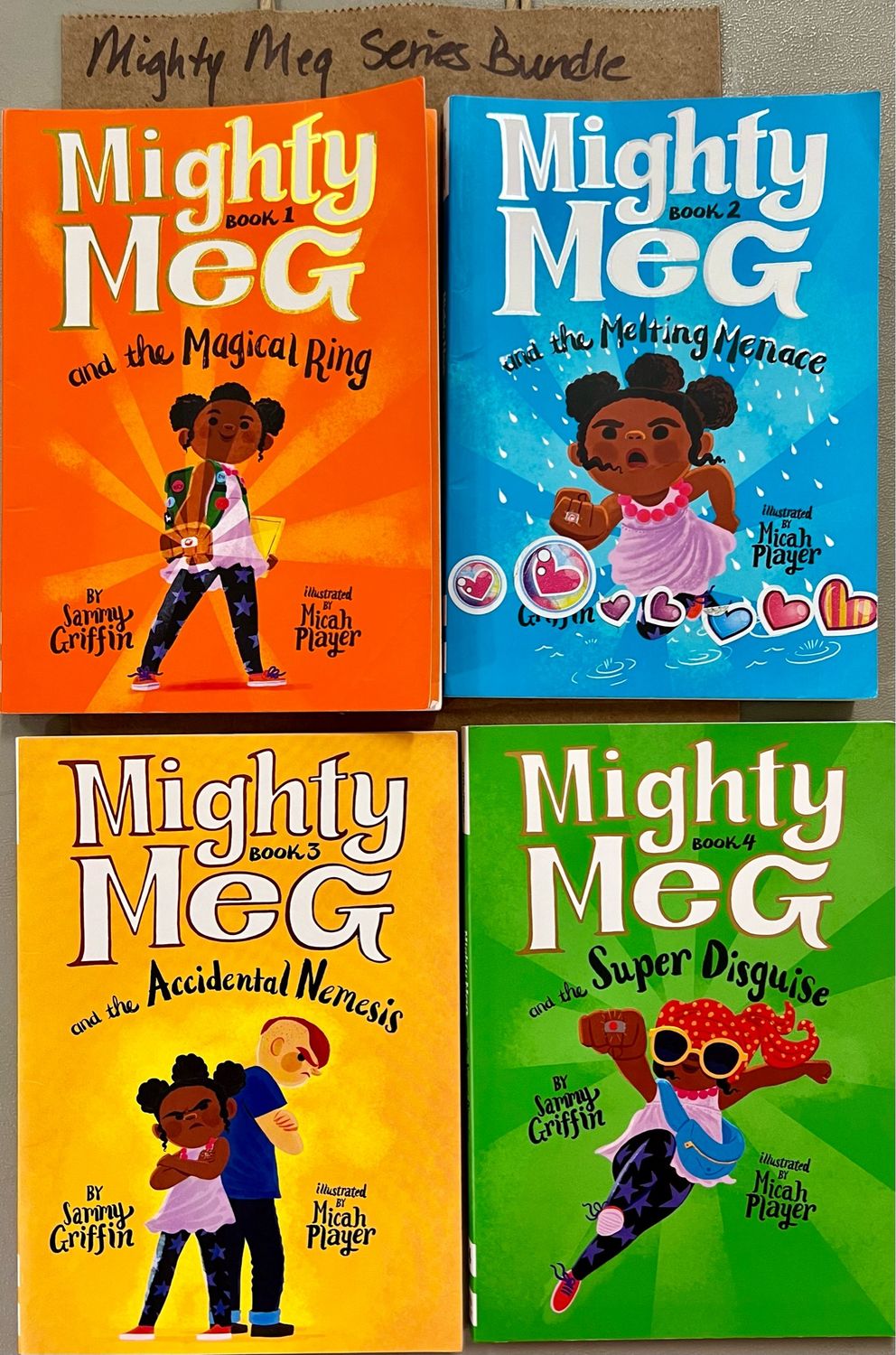 Mighty Meg Series Bundle by Sammy Griffin and Micah Player. Softcover  (Ch-FIC)