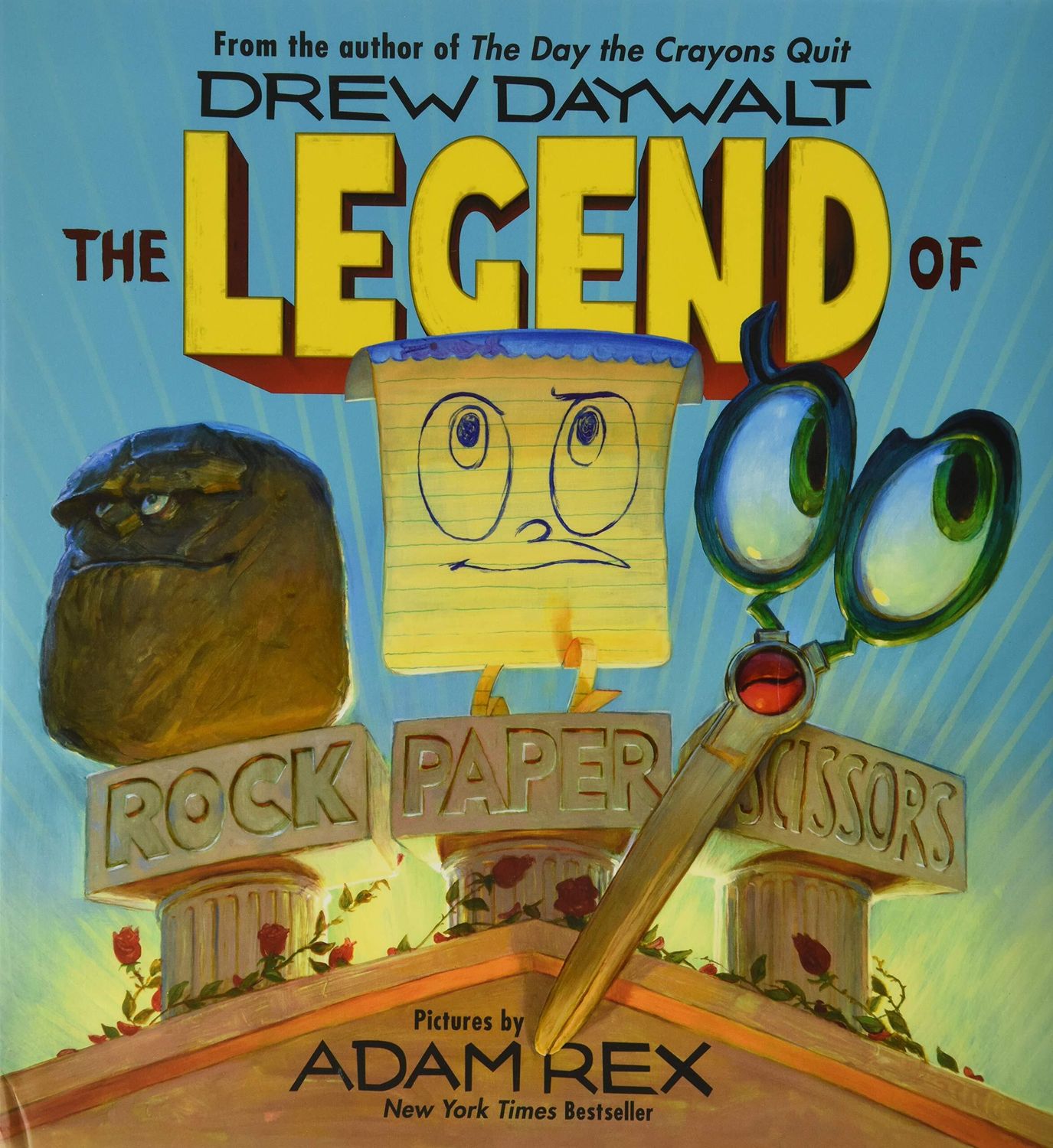 Legend of Rock, Paper, Scissors, The by Drew Daywalt; illust. by Adam Rex. 2017. Hardcover. (Ch-PIC)