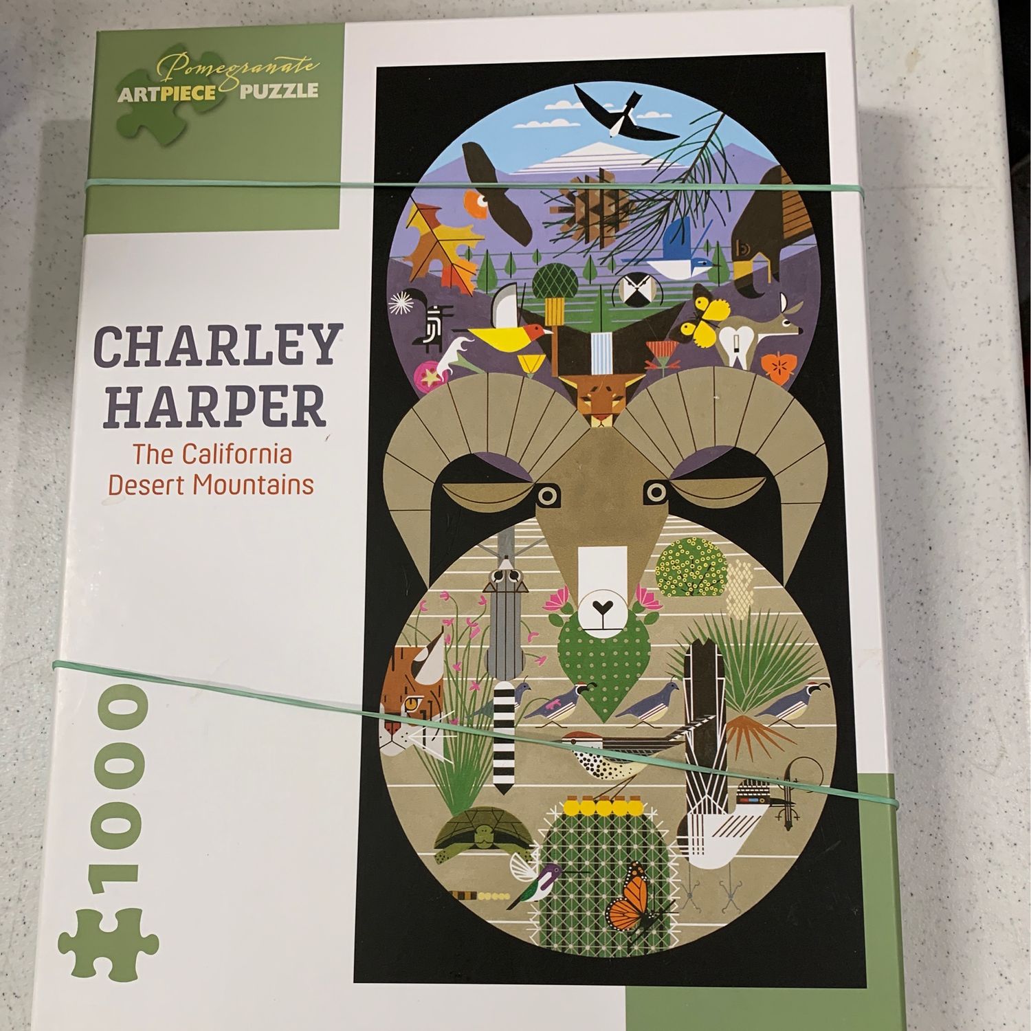 Puzzle - California Desert Mountains, The by Charley Harper. 1000 pieces.