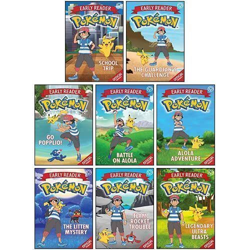 The Official Pokemon Early Reader 8 Books Collection Set 2022. Softcover Boxed Set (Ch-FIC)