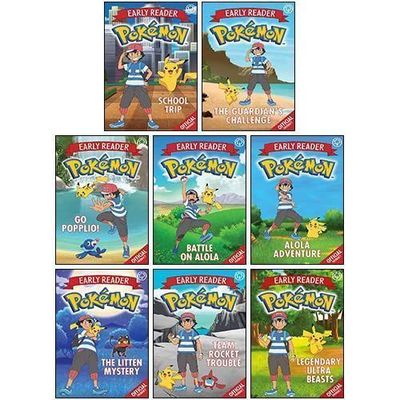 The Official Pokemon Early Reader 8 Books Collection Set 2022. Softcover Boxed Set (Ch-FIC)