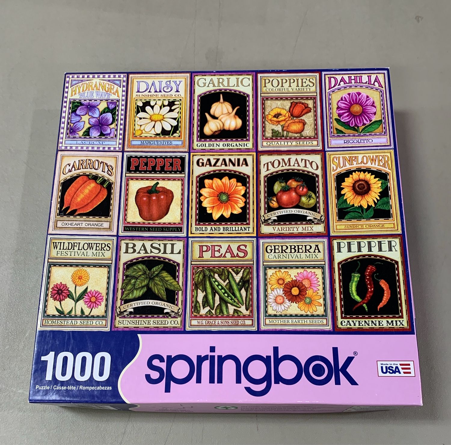 Puzzle - Garden Goodness. Springbok. 1000 pieces.