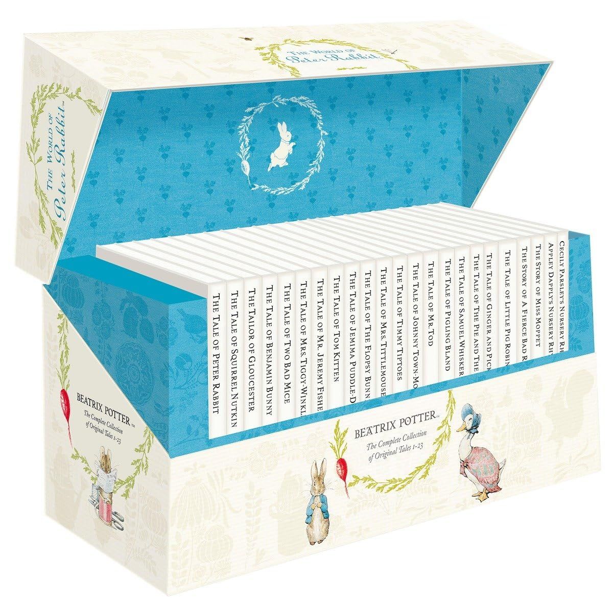 The World of Peter Rabbit (The Original Peter Rabbit, Books 1-23, Presentation Box) by Beatrix Potter. 2006. Hardcover Boxed Set (Ch-PIC)