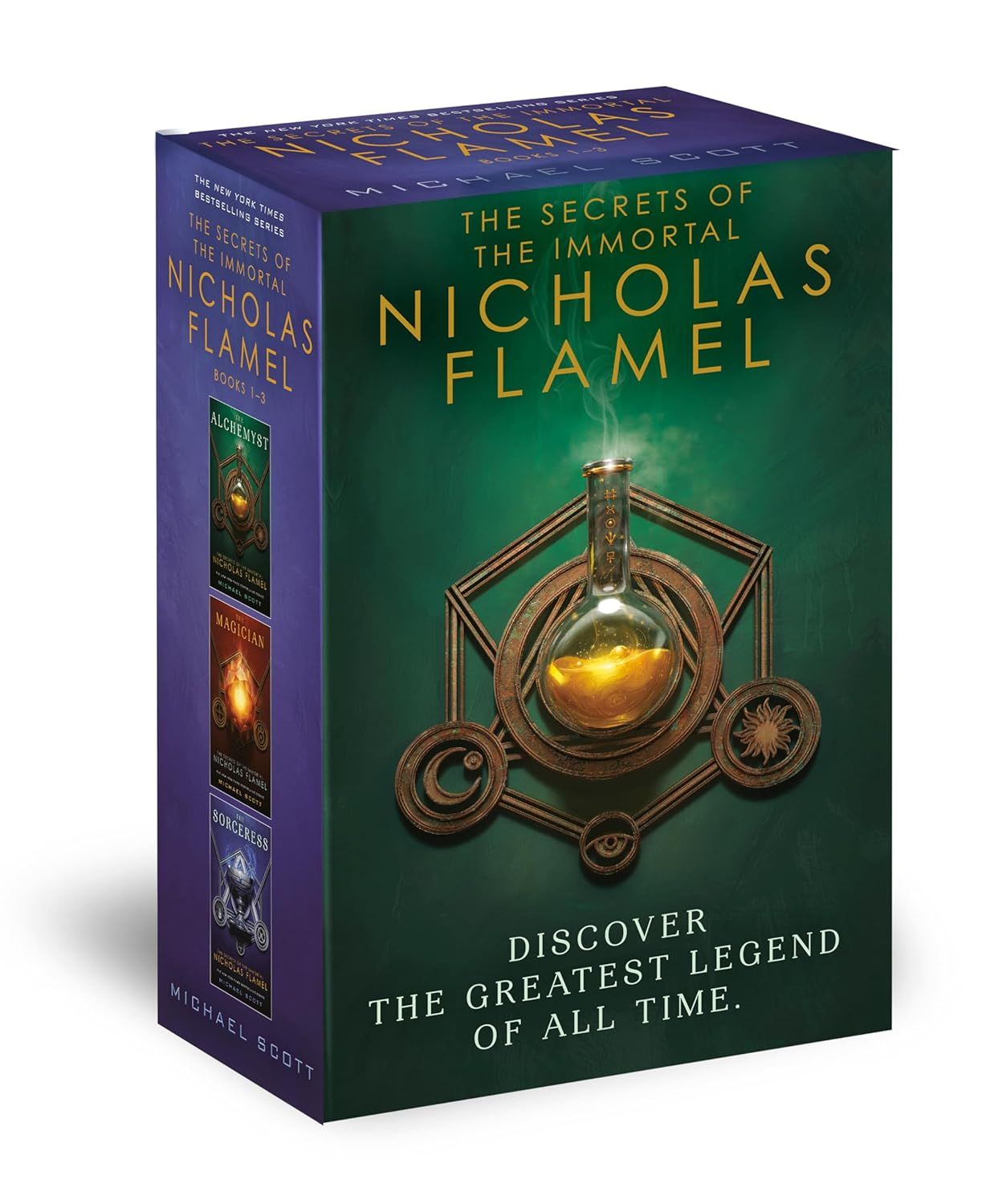 The Secrets of the Immortal Nicholas Flamel Boxed Set by Michael Scott. 2010. Softcover Boxed Set (Shrinkwrapped) (Ch-FIC)