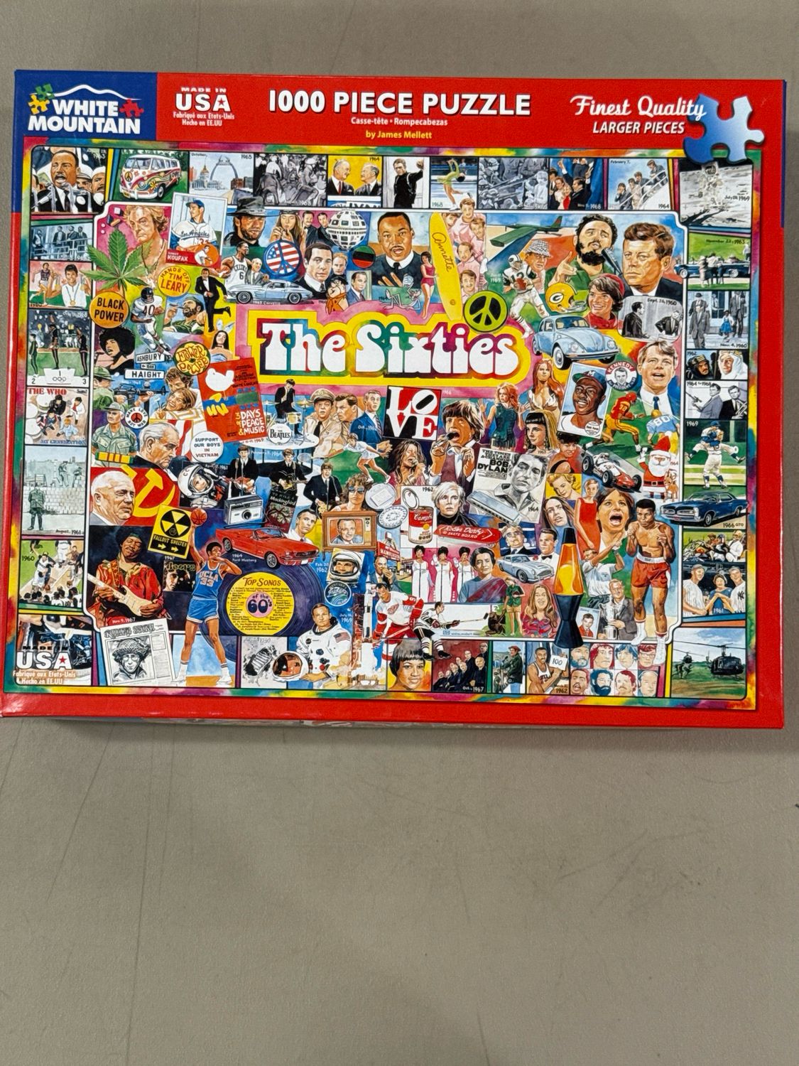 Puzzle - Sixties, The. White Mountain. 1000 pieces.