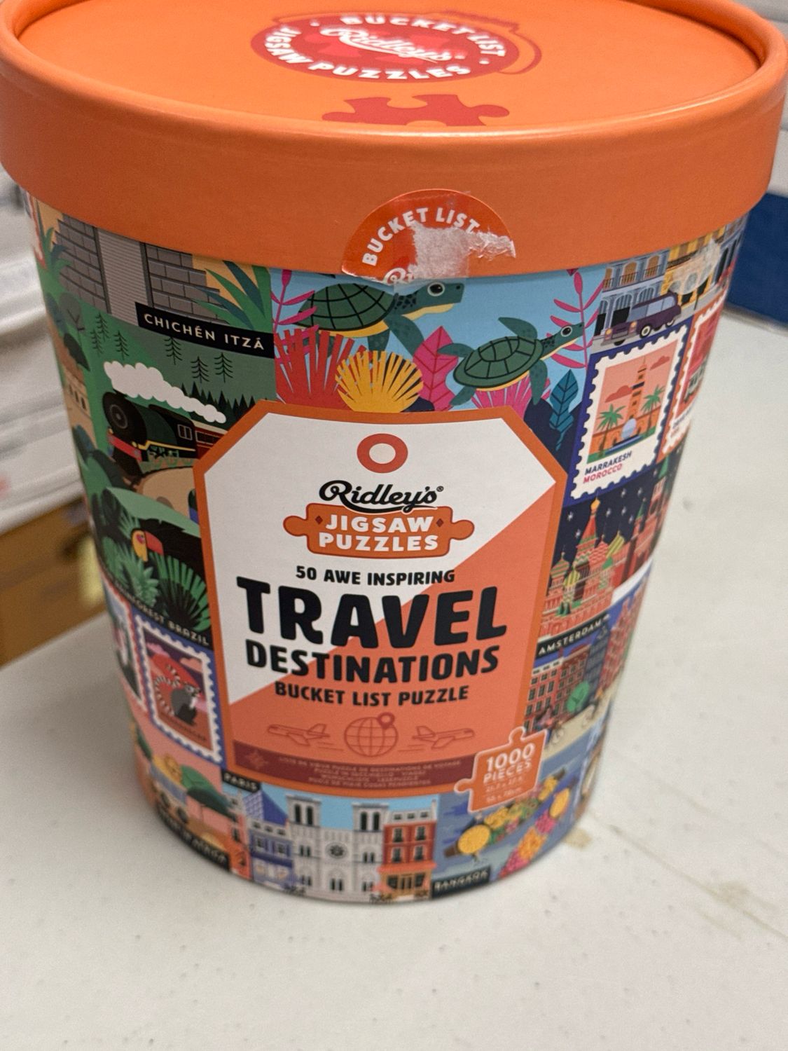 Puzzle - Travel Destinations. Ridley’s. 1000 pieces.