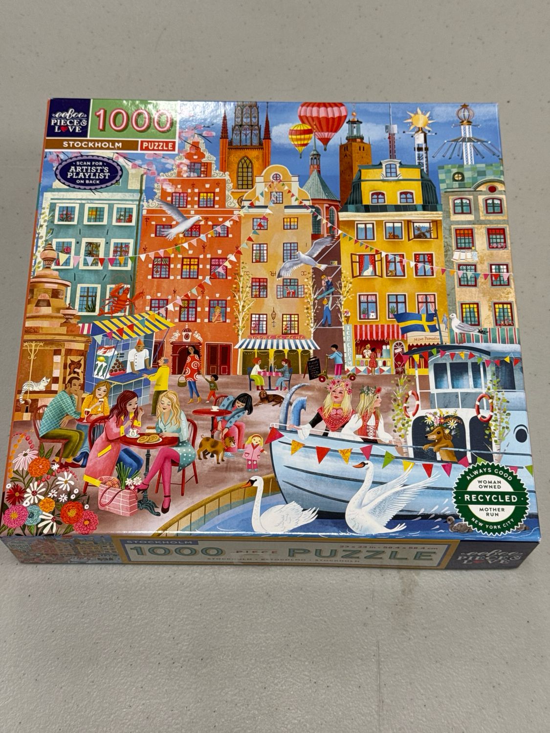 Puzzle - Stockholm. EeBoo. 1000 pieces.