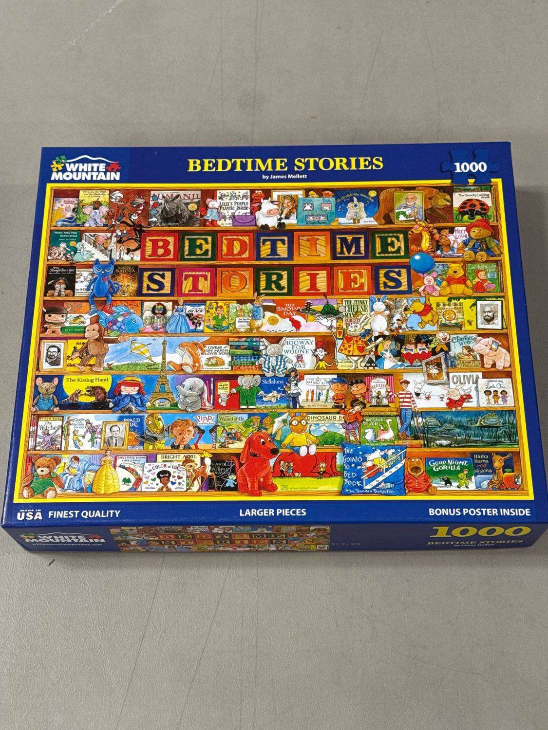Puzzle - Bedtime Stories by James Mellett. White Mountain. 1000 pieces.