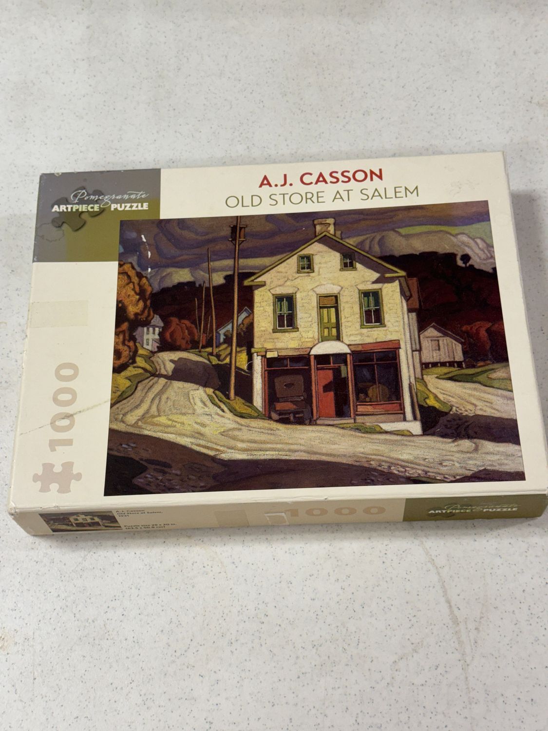 Puzzle - Old Store at Salem by A.J. Casson. Artpiece. 1000 pieces.