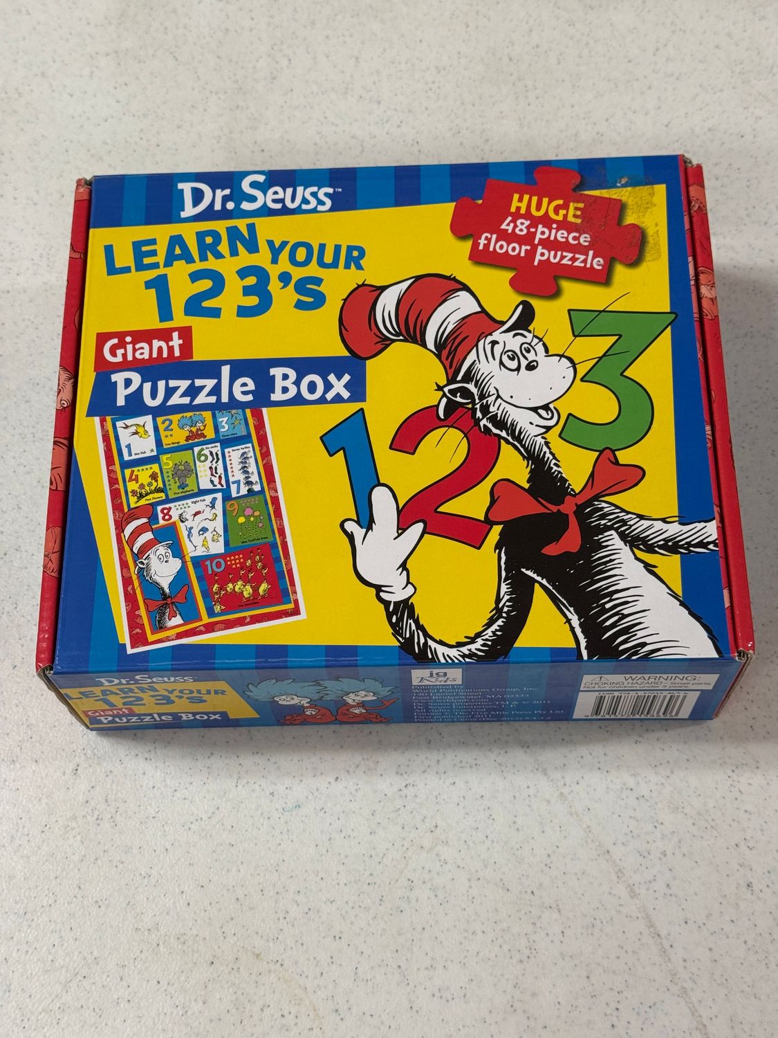 Puzzle - Learn Your 123’s. Dr. Seuss. 48 pieces. Children’s floor puzzle.