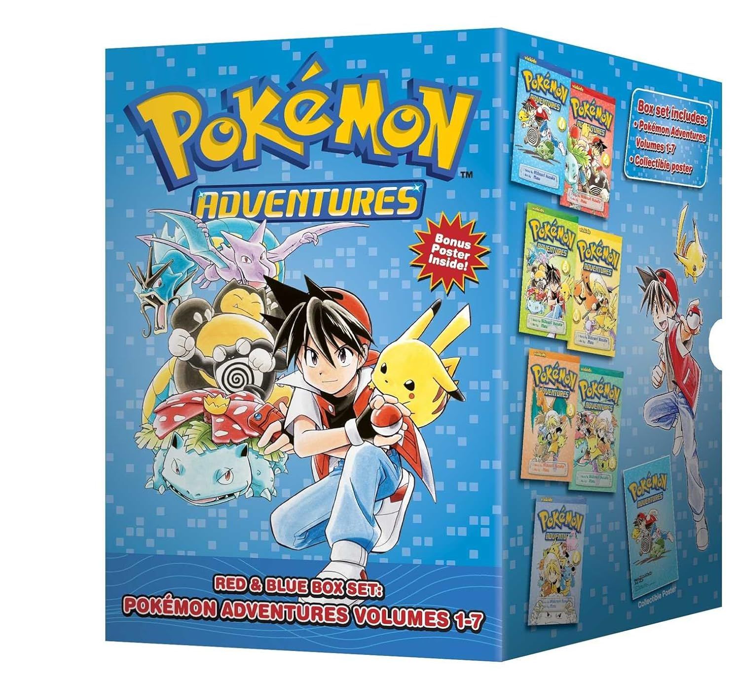 Pokémon Adventures (7 Volume Set - Reads R to L (Japanese Style)  Boxed Set by Hidenori Kusaka and Mato. 2012 Softcover Graphic Novel (Ch-FIC)