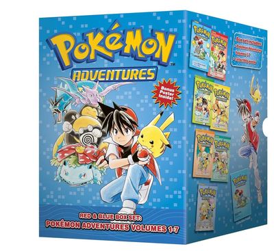 Pokémon Adventures (7 Volume Set - Reads R to L (Japanese Style)  Boxed Set by Hidenori Kusaka and Mato. 2012 Softcover Graphic Novel (Ch-FIC)