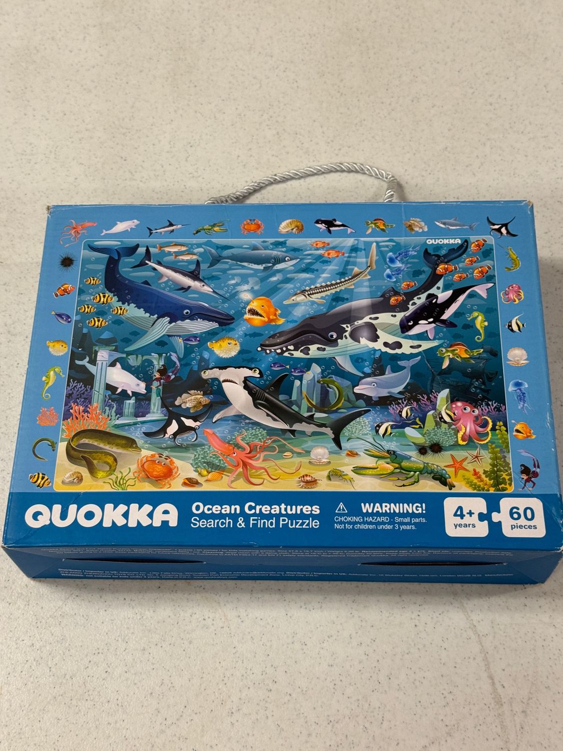 Puzzle - Ocean Creatures Search &amp; Find. Quokka. 60 pieces. Children’s 4+.