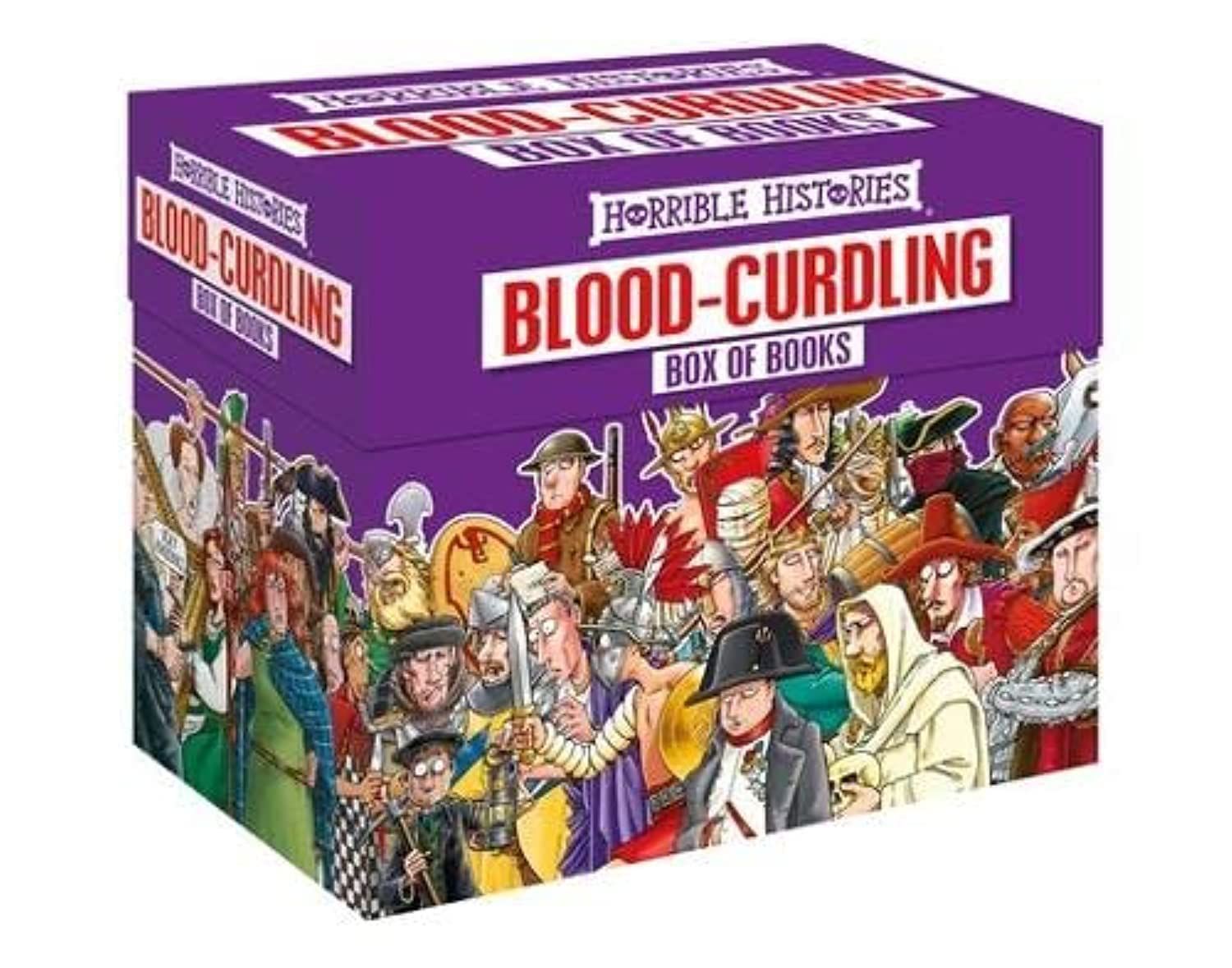 Horrible Histories: Blood-curdling Box of Books by Terry Deary and Martin Brown. 2027 Softcover Boxed Set. (Ch-NF)