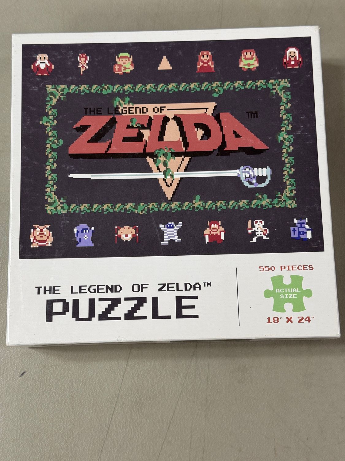 Puzzle - Legend of Zelda. 550 pieces.