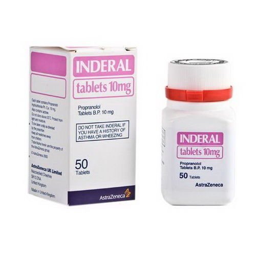 Inderal/Propranolol 10mg Tablets 50 Tab