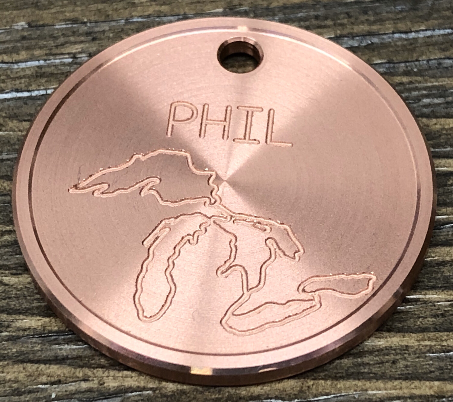 Copper GREAT LAKES Tags