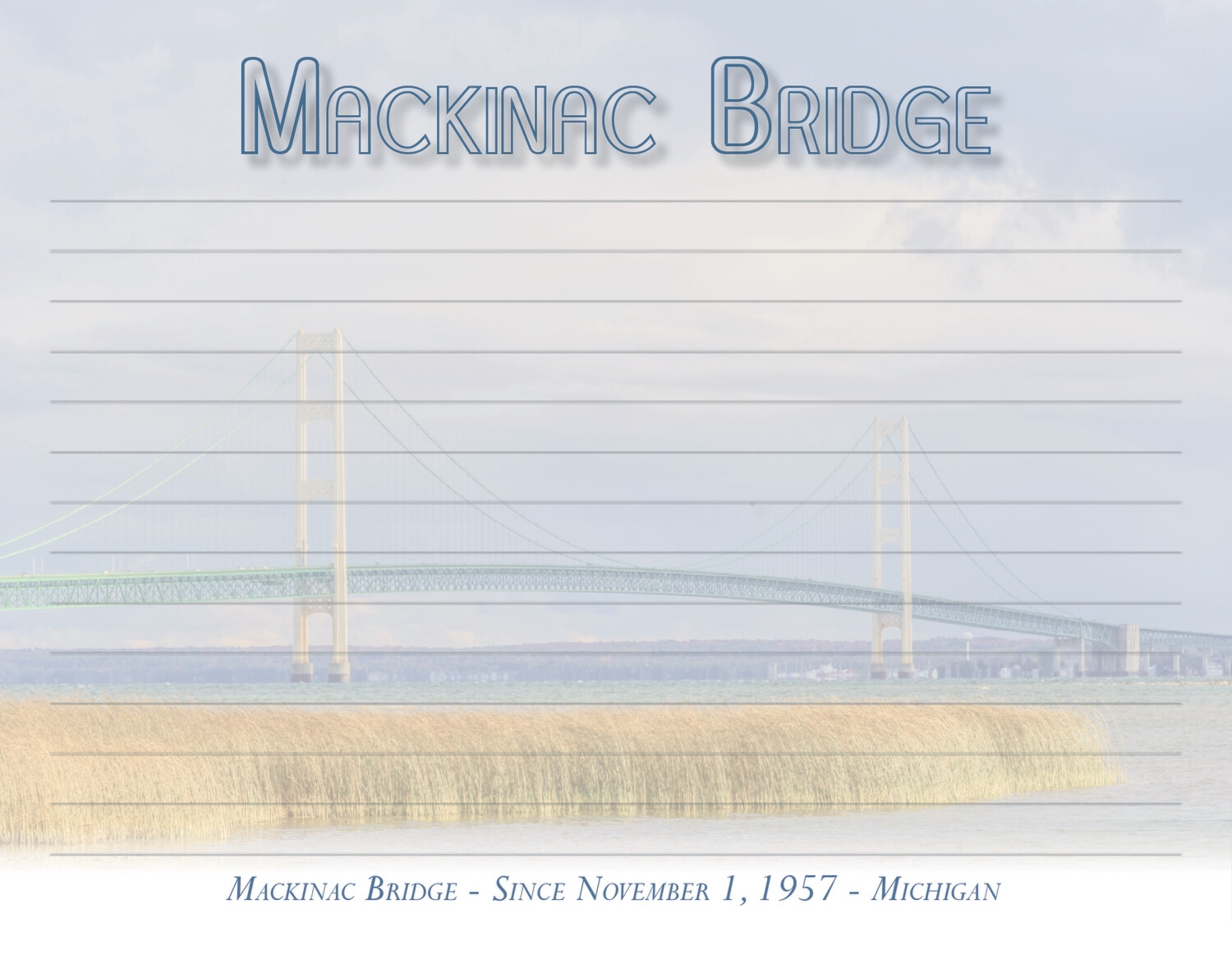 MACKINAC BRIDGE | NOTEPAD