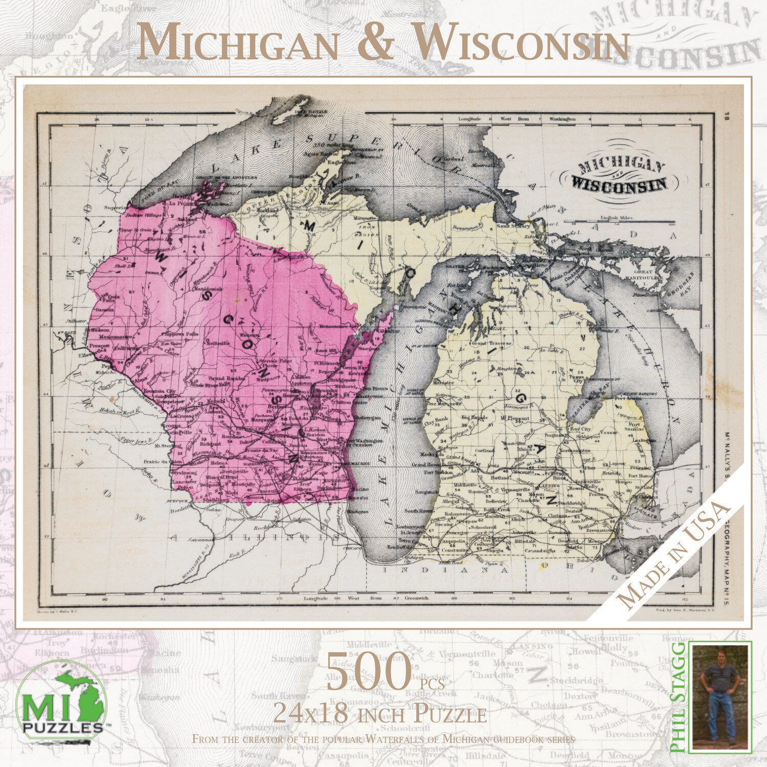 MICHIGAN &amp; WISCONSIN | 500 PIECE PUZZLE