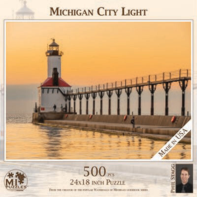 MICHIGAN CITY LIGHT | 500 PIECE PUZZLE