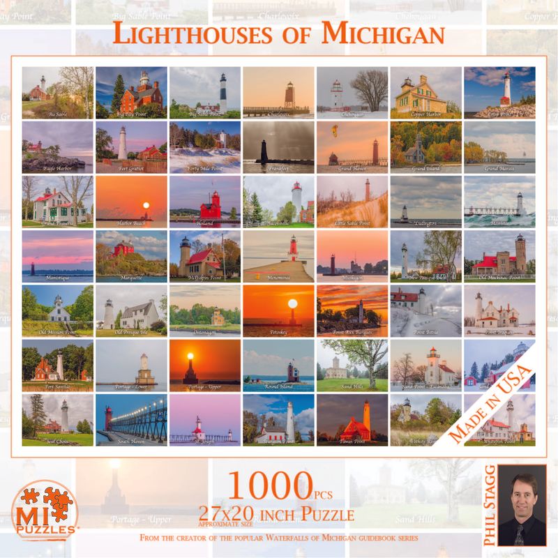 LIGHTHOUSES OF MICHIGAN | 1000 PIECE PUZZLE