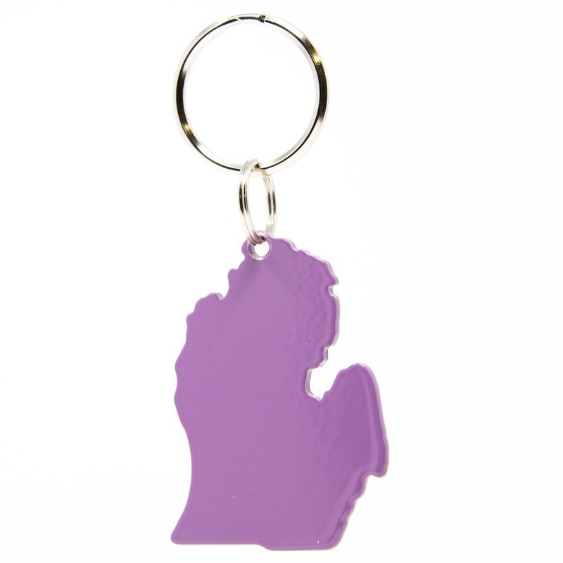 LOWER PENINSULA KEYCHAIN - PURPLE