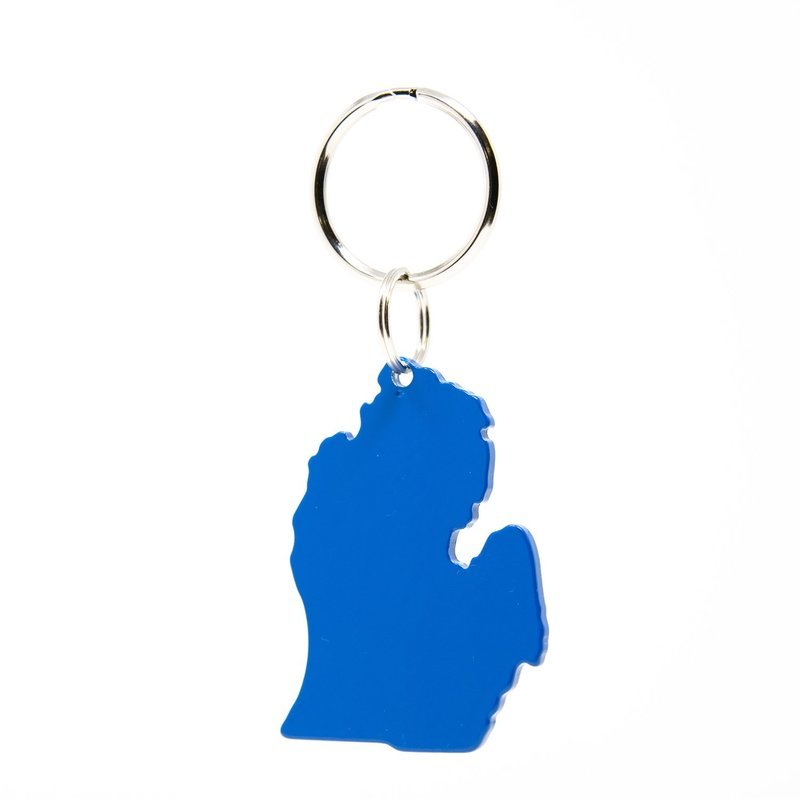 LOWER PENINSULA KEYCHAIN - BLUE