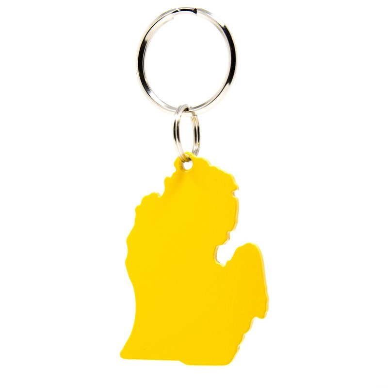 LOWER PENINSULA KEYCHAIN - YELLOW