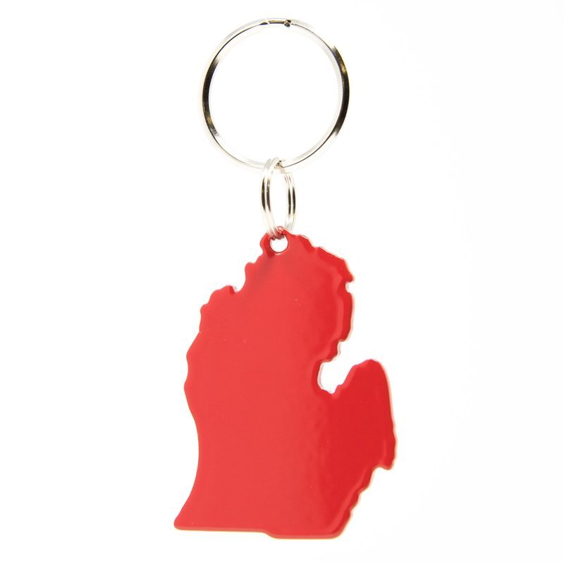 LOWER PENINSULA KEYCHAIN - RED